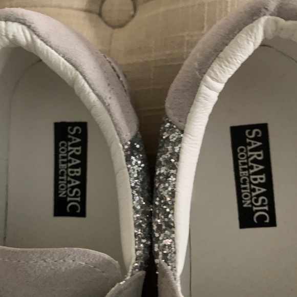 Star Glitter Sneakers Size 8 1/2 Size 39 BNWOT - Picture 2 of 10